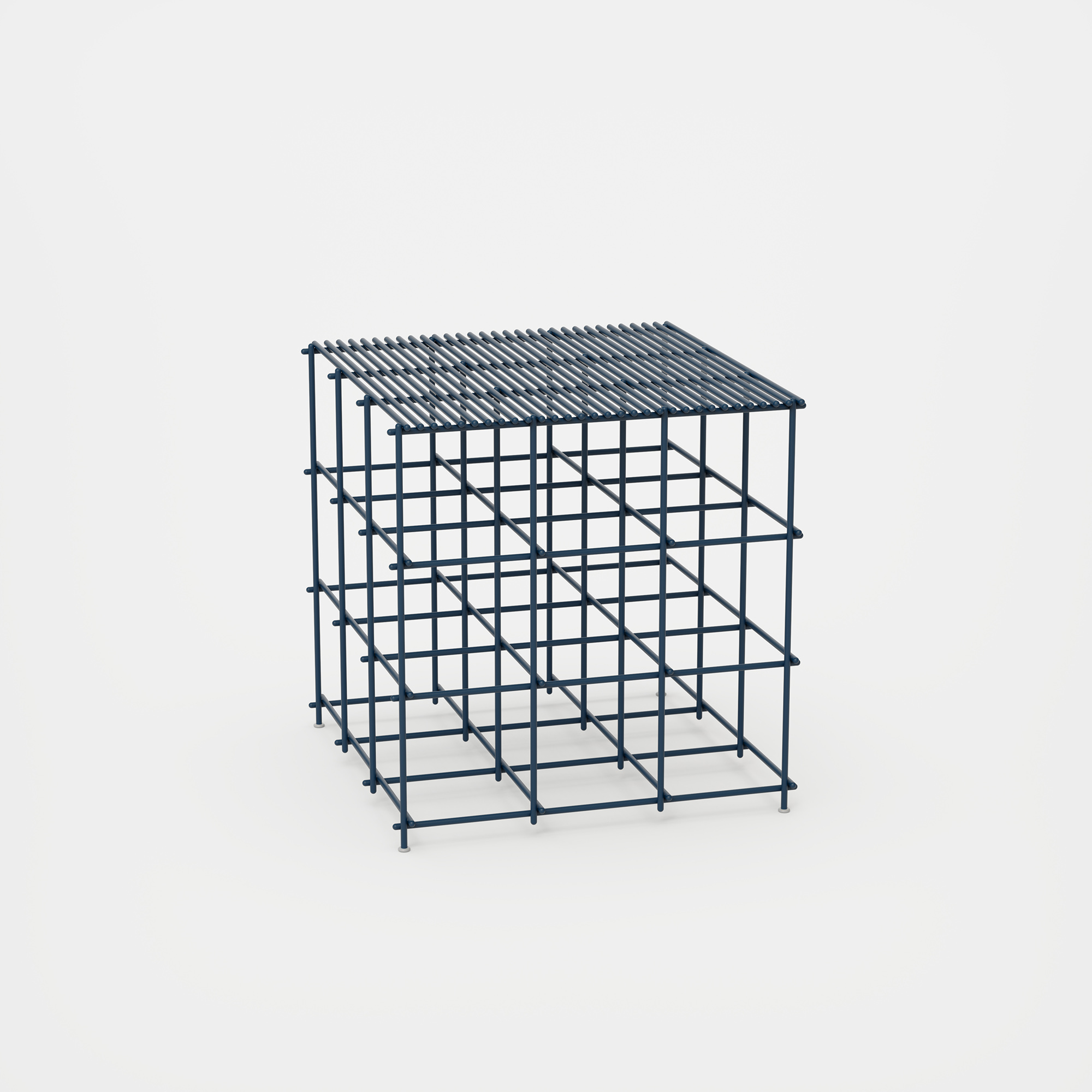 Scaffold SideTable Large - geometric modern outdoor stack table