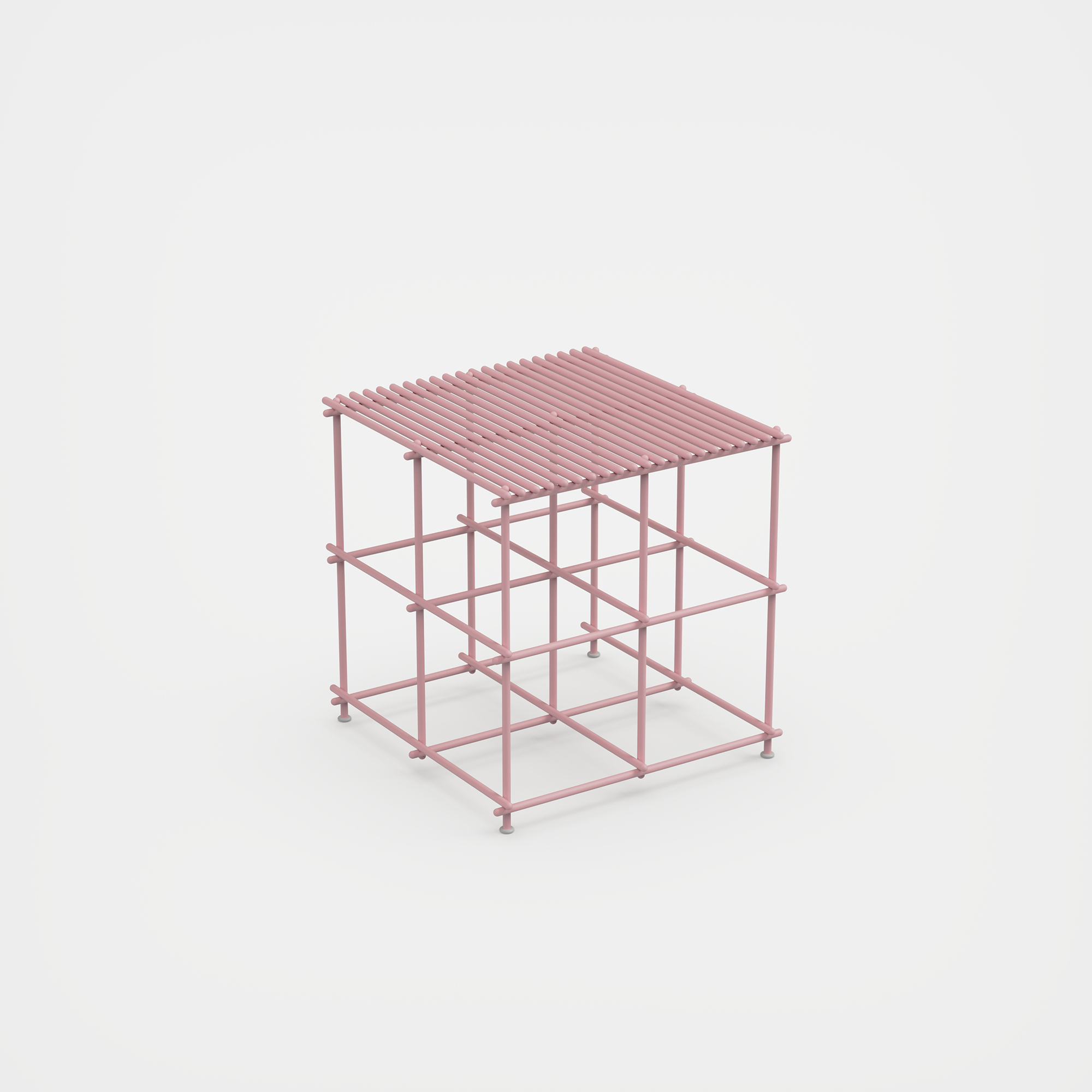 Scaffold SideTable small - geometric designer outdoor stack table